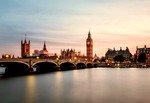 big ben, bridge, city, sunrise, river, palace of westminster, buildings, skyline, tower, landmarks, historic, historical, downtown, parliament, tourist attractions, attractions, tourism, westminster, thames, nature, london, england, great britain, united kingdom, uk